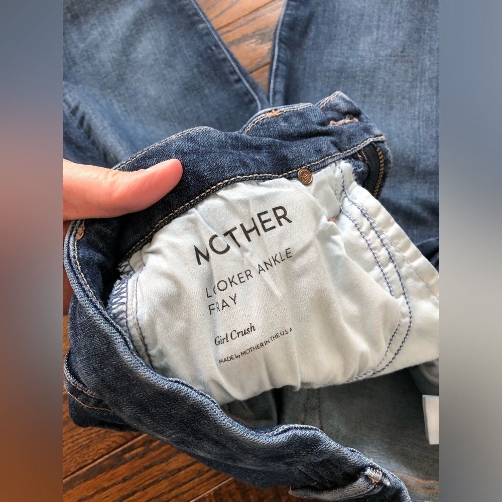 MOTHER Women’s 26 Looker Ankle Fray High-Rise Skinny Jeans - Girl Crush - EUC! - Picture 12 of 15